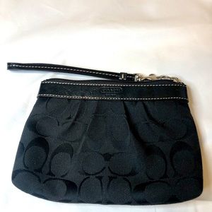 COACH Black Mini Wristlet